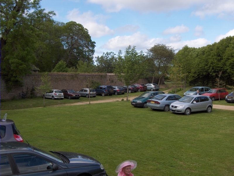 Vue depuis les gradins pour la photo de groupe