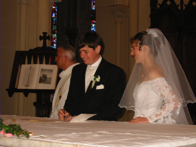 Signature du mari&eacute;