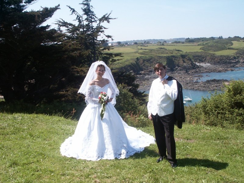 Karine et &Eacute;ric au bord de la mer &agrave; Saint-Quay-Portrieux